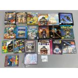 18 boxed Commodore Amiga games console games together with two books and one loose disk. (21) [NO