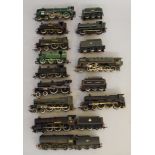 OO gauge: 12 assorted Hornby locomotives.