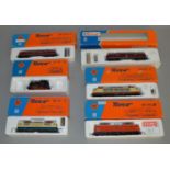 HO gauge: 6 Roco locomotive models. All boxed. (6)