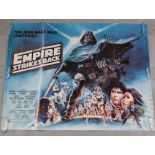 Star Wars "The Empire Strikes Back" 1979 original British Quad film poster 30 x 40 inch, with
