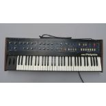 Korg Polysix 6 voice polyphonic synthesiser keyboard from 1981 made in Japan Serial No 388851. In