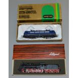 HO gauge: Trix 22547 DB locomotive and a Liliput steam locomotive. Both boxed. (2)