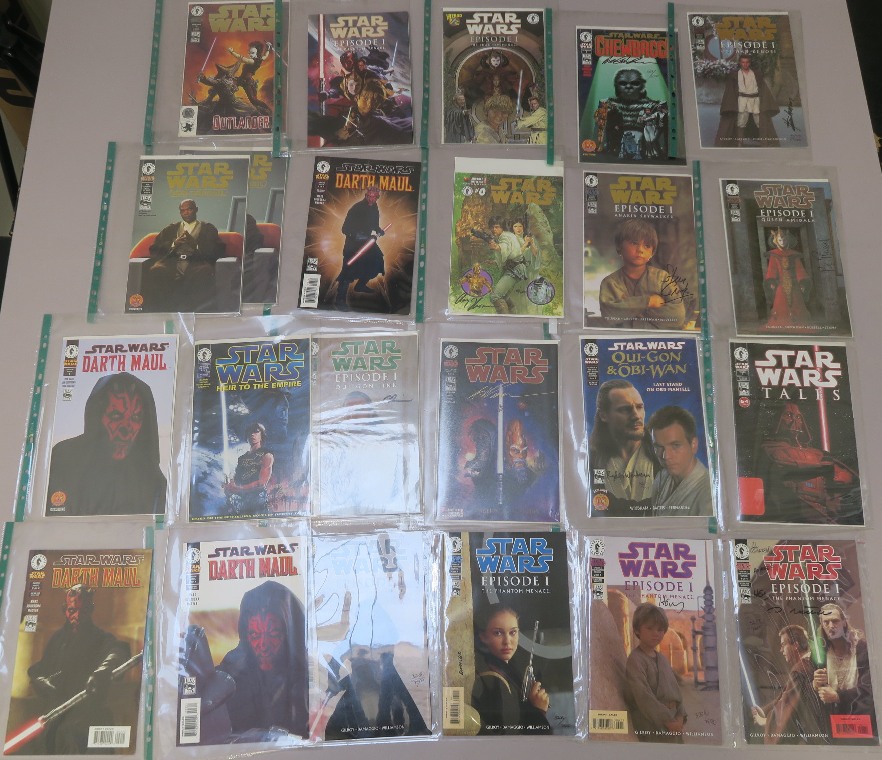 Star Wars signed comics including Star Wars Queen Amidala #1 (signed by P. Craig Russell), Star Wars