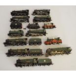 OO gauge: 13 Hornby locomotives.