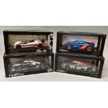 4 NoRev 1/18 scale racing car models.