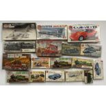 18x Airfix model kits including Railway, Automotive and aviation related examples. All appear