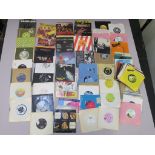 Collection of 7 inch singles (approximately 100) including The Stranglers, Thin Lizzy, Wizzard,
