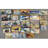 EX DEALER STOCK: 24x Italieri model kits and figure sets including 1:35 and 1:72 scale examples. All