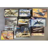 EX DEALER STOCK: 10x Monogram model kits including 1:72 and 1:48 scale aviation examples. All appear