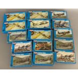 EX DEALER STOCK: 15x Novo model kits, all 1:72 scale aviation examples. All appear complete and