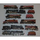 OO gauge: 9 assorted Hornby locomotives.