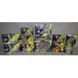 11x Kenner/Hasbro Star Wars Power of the Force boxed figures and vehicles.