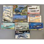 EX DEALER STOCK: 9x Airfix model kits including Aviation and a World Rally example. All appear