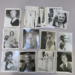 110 approx vintage portraits vast majority 10 x 8 inch stars including James Stewart, Esther
