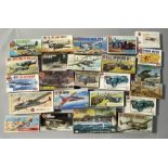 EX DEALER STOCK: 24x Airfix model kits including 1:72 and 1:32 scale examples. All appear complete
