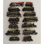 OO gauge: 11 assorted locomotives.