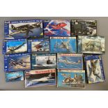 EX DEALER STOCK: 14x Revell model kits including 1:32 and 1:48 scale examples. All appear complete