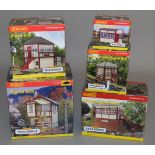 OO Gauge. 5 boxed Signal Box models from the Hornby 'Skaledale' range including R.8534 and  R.9776,