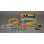 2x Boxed Corgi Toys: #277 Monkeemobile, #1100 Carrimore Low-Loader together with 4 Dinky and Corgi