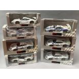 7 UT Models 1/18 scale Porsche models. All boxed.