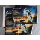 3 x "Back to the Future" original 1985 British quad film posters in various rolled conditions,