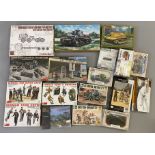 EX DEALER STOCK: 18x assorted model kits including MiniArt, Model Collect, CMK etc. All appear