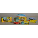 4x Corgi toys, all boxed including #104 Dolphin 20 Cruiser on Wincheon Trailer, #300 Austin Healey