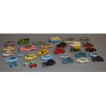 31x unboxed Dinky Toys models including Morris 1100, Volkswagen beetle, Austin Atlantic etc.