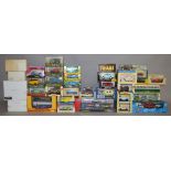 A mixed lot of assorted boxed diecast models including Kyosho, Corgi, Solido, Matchbox etc. (35)