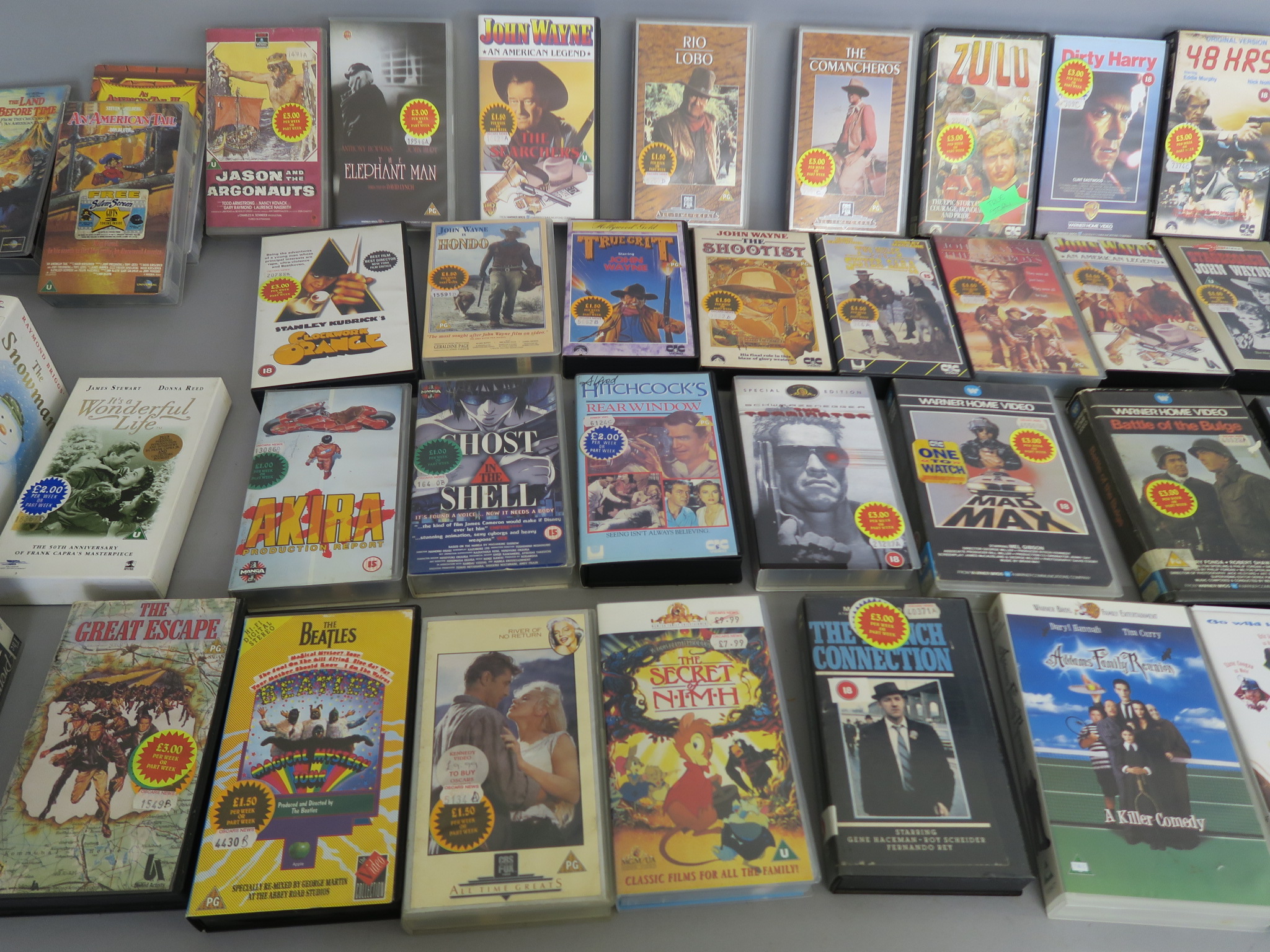 Over 80 vhs ex-rental videos directly from a closed video shop and offered for sale for the first - Image 2 of 4