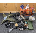 Quantity of vintage and modern Action Man vehicles including Palitoy Action Man Space Capsule. [NO R