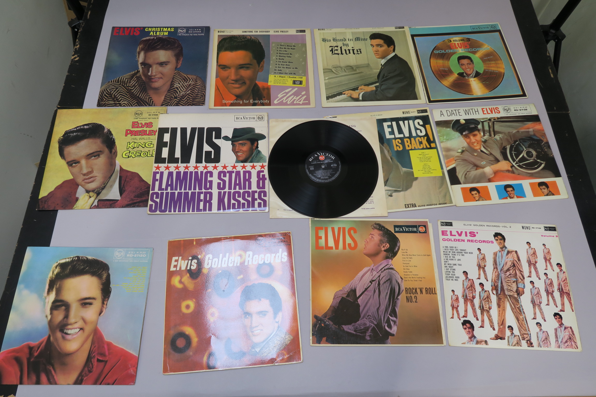 Elvis Presley LPs x 12, including Flaming Star & Summer Kisses RD 7723, Elvis Christmas Album RD