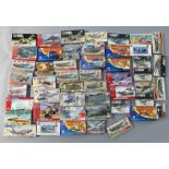 EX DEALER STOCK: 49x Airfix model kits and figure sets, mostly military related. All appear complete