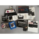 Selection of retro games console / personal computer accessories including a Sinclair ZX Microdrive,