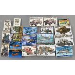 EX DEALER STOCK: 20x Tamiya model kits and figure sets including 1:35 and 1:48 scale. All appear