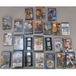 James Bond collection of VHS videos including first edition Warner home video moulded big box rental