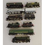 OO gauge: 8 assorted Hornby locomotives.