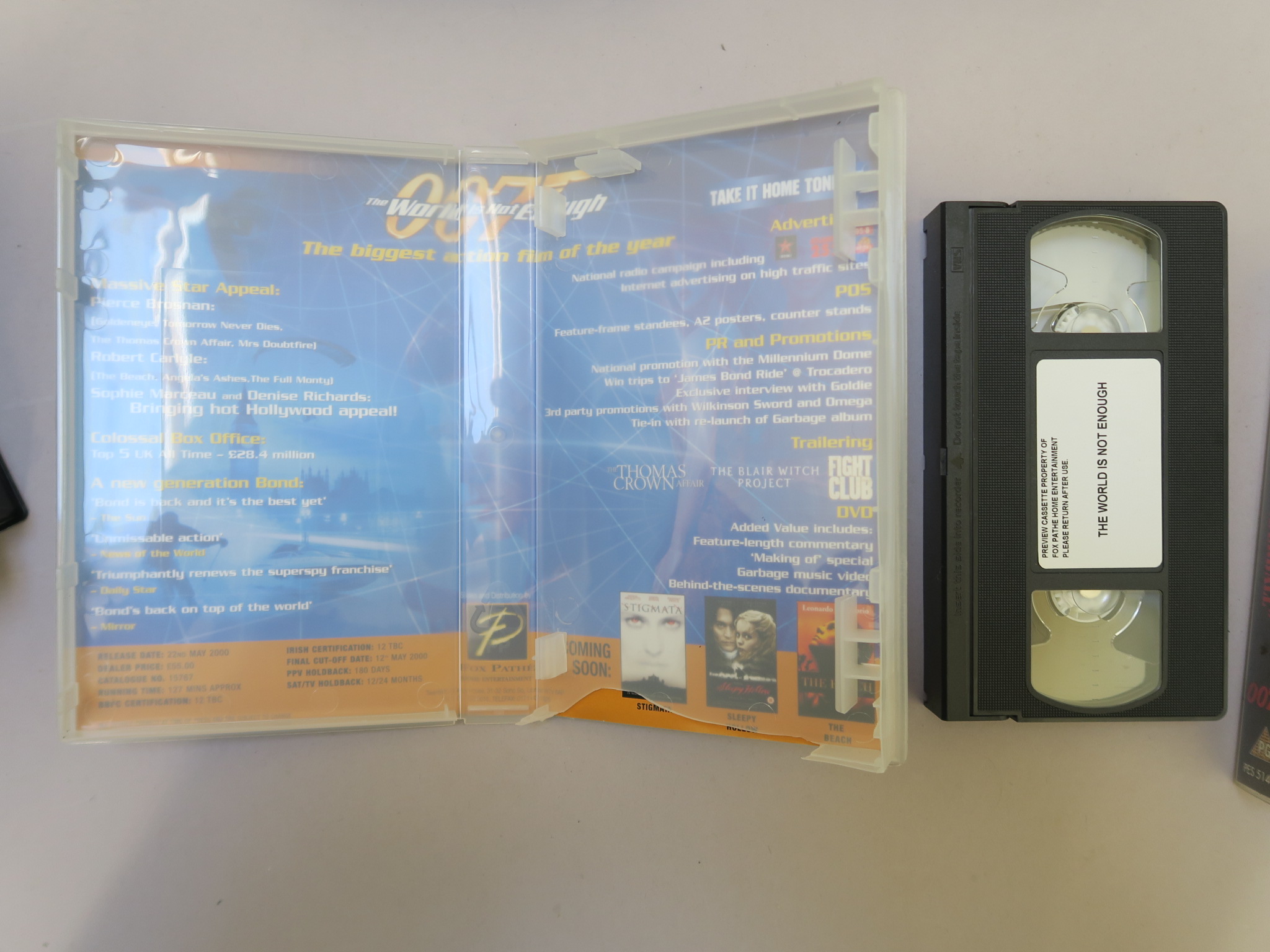 James Bond collection of VHS videos including first edition Warner home video moulded big box rental - Image 3 of 3