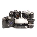 Canon AE-1 Cameras & FD Lenses.