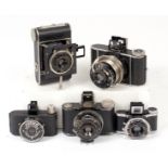Folding Korelle & Other Small Vintage Cameras.