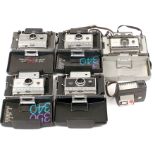 Group of Five Folding Polaroid Land Instant Print Cameras.