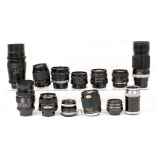 A Box of Wide Angle & Other Lenses, Various Manufacturers & Fittings.