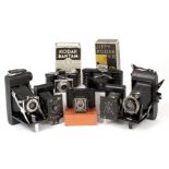 A Good selection of Kodak & Other Folding Cameras, Some Boxed.