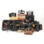 Kodak & Other Bakelite Cameras, Some Boxed.
