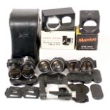 A Good Group of Mamiya C Series Lenses, inc 65mm 'Blue Spot', 105mm Sekor DS etc.