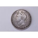 1821 George IV silver crown - VF G