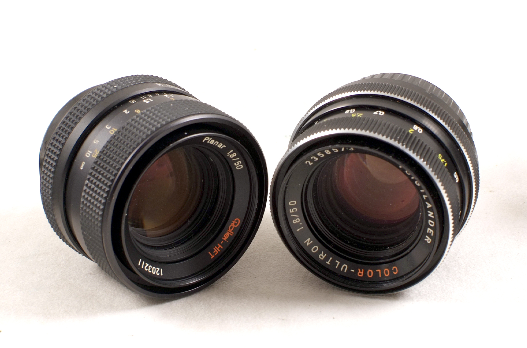 Group of Four Rollei/Voigtlander 50mm Lenses. - Image 2 of 2