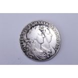 1689 William & Mary silver Half Crown - GF