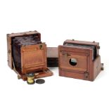 An Uncommon Half Plate Field Camera by Atkinson, Liverpool & an Tailboard Camera Body.