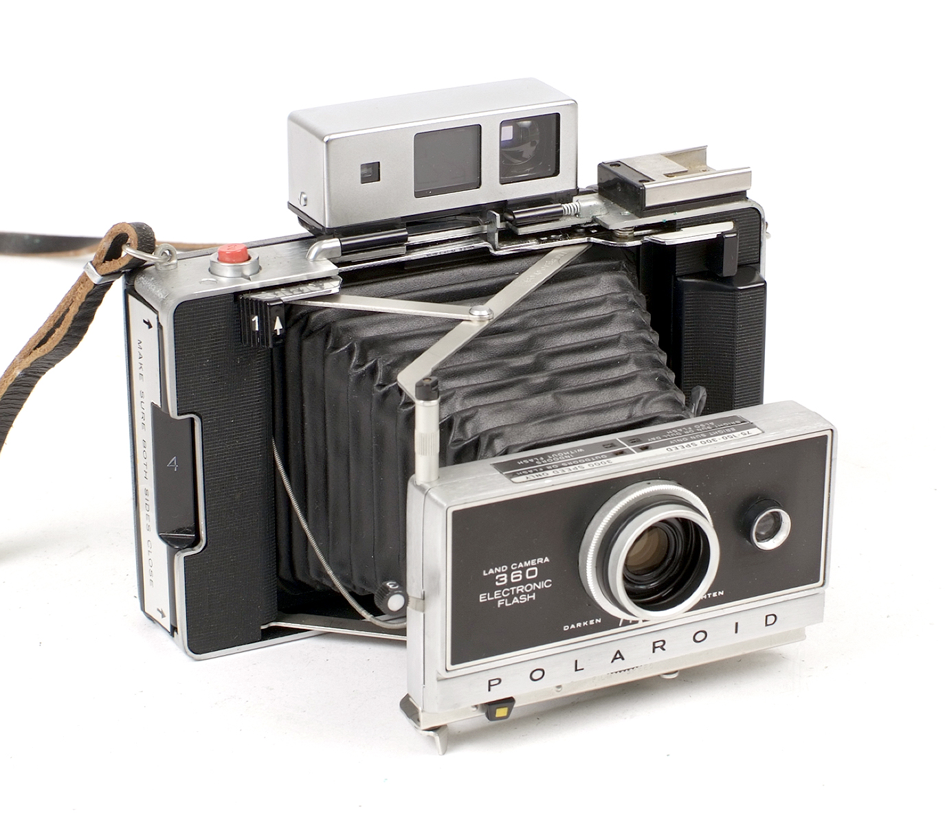 Group of Five Folding Polaroid Land Instant Print Cameras. - Image 2 of 2